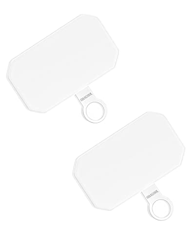 Dracool Parche de cordón para teléfono, 2 unidades de anclaje universal para teléfono correa para el cuello - transparente Cover
