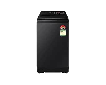 Samsung 8.0 Kg Top Load Washing Machine with AI Wash & Ecobubble Technology | Fully Automatic Washing Machine | Powerful Cleaning | Elegant Black Finish | Smart Laundry Appliance