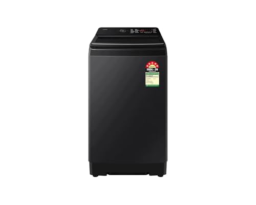 Image of Samsung 8.0 Kg Top Load Washing Machine with AI Wash & Ecobubble Technology | Fully Automatic Washing Machine | Powerful Cleaning | Elegant Black Finish | Smart Laundry Appliance