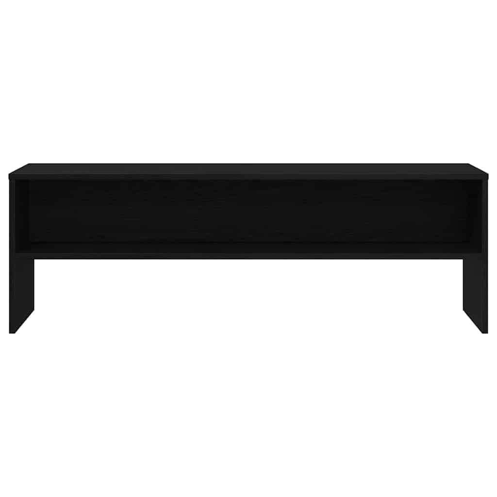 vidaXL Mueble de TV Madera de ingeniería Negro Roble 120x40x40cm