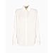 Armani Exchange Women's Satin Button Down Blouse Iso, Large