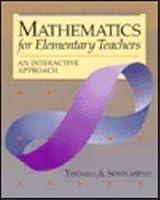 Mathematics for Elementary Teachers: An Interactive Approach 0030207096 Book Cover