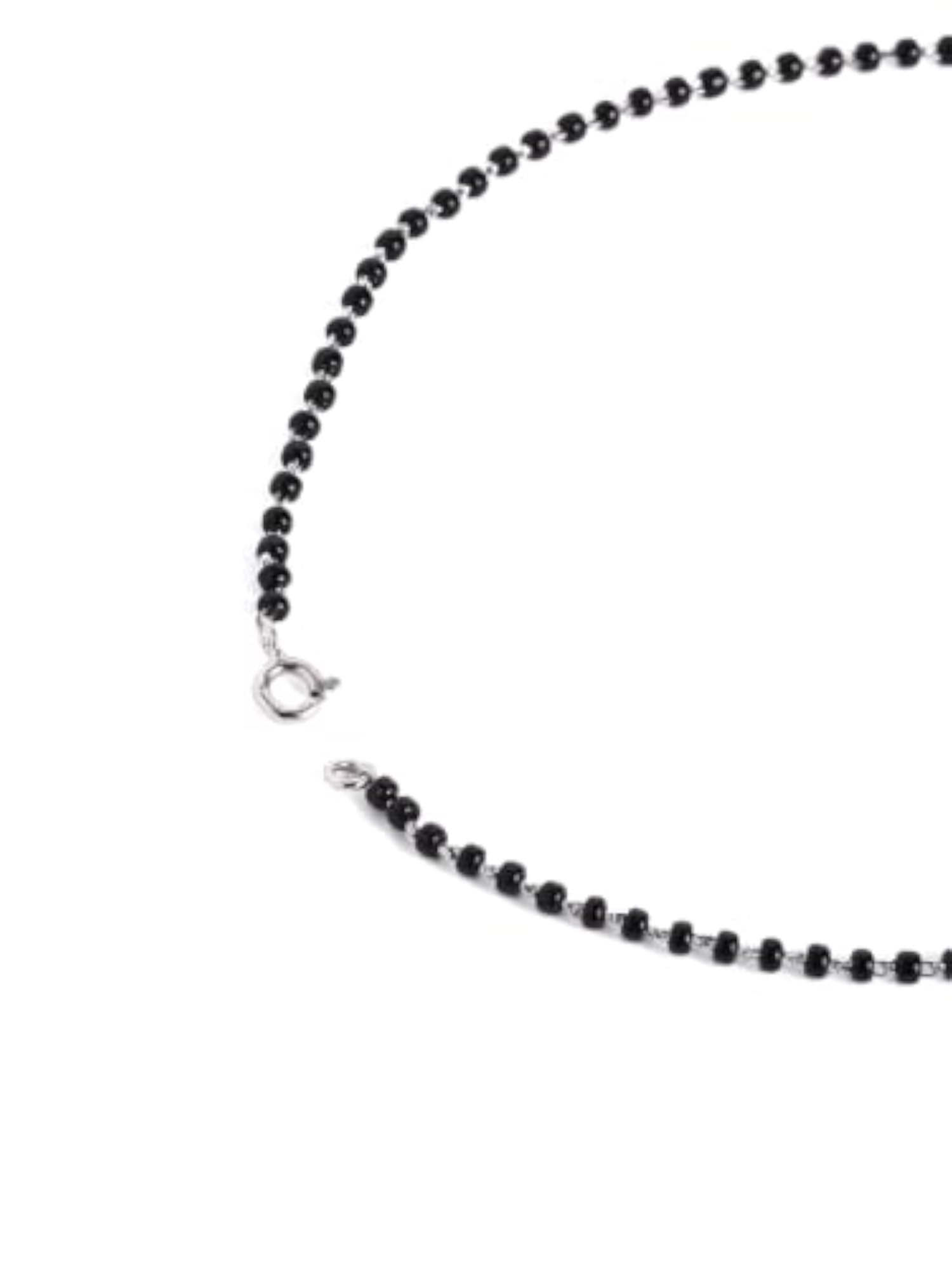 Women's 925 Sterling Silver Mini Heart Mangalsutra with Zircon