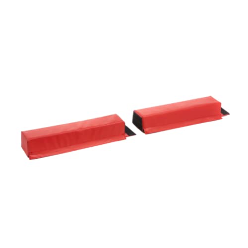 Hearthsong 4-Foot Gymnastics Balance Beam, 24 "L X 5"W X 4"H, Red, 2-Piece Lightweight Foam, Hook And Loop Connectors, Non-Slip Surface, Ages 3 And Up #TOP5