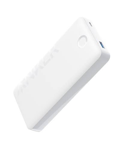 Anker Powerbank, 325 power bank (PowerCore 20K II), batteria da 20.000 mAh con porta USB-C (input & output), potenza massima di 15 W per iPhone, Samsung e altro ancora(bianco)