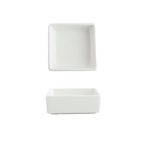 Creative ceramic square pudding bowl cake seasoning snack plate -3.5