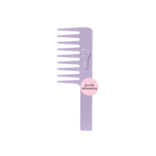 Mane Wide Tooth Comb - Detangling Comb Designed to Minimize Hair Breakage & Hair Loss - Suitable for All Hair Types & Textures - Use in Shower to Evenly Distribute Product