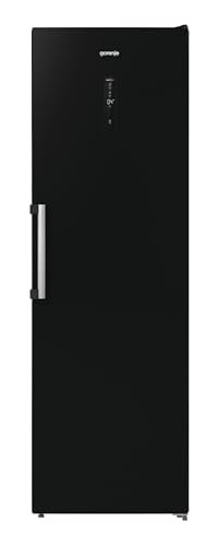 Gorenje R 619 DABK6 Kühlschrank / 185 cm/Inverter Kompressor/CrispZone mit Feuchteregler/AdaptTech/Umluftkühlsystem/Schnellkühlfunktion/Kühlteil 398 l/EEK C/schwarz