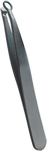 rinocos [Premium Hand-Made] Nose Hair Trimmer - Nasal Clippers, Nose Hair Trimmer for Men & Women, Nose Hair Clippers, 316 Surgical-Grade Stainless Steel for Safety, Nose Hair Scissors (Black)