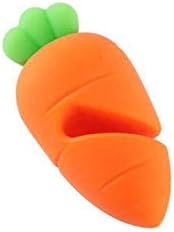EMFGJ Silicone Spill Proof Lid Lifters Cute Carrot Shaped Small Soft Heat Resistant Pot Pan Saucepan Lid Holder Fun Kitchen Gadgets