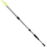 BUGUUYO 25mm Stainless Steel Paint Roller Extension Pole with Telescoping Wall Cleaning Rod for Smooth Latex Paint Application and Ceiling Painting Tools