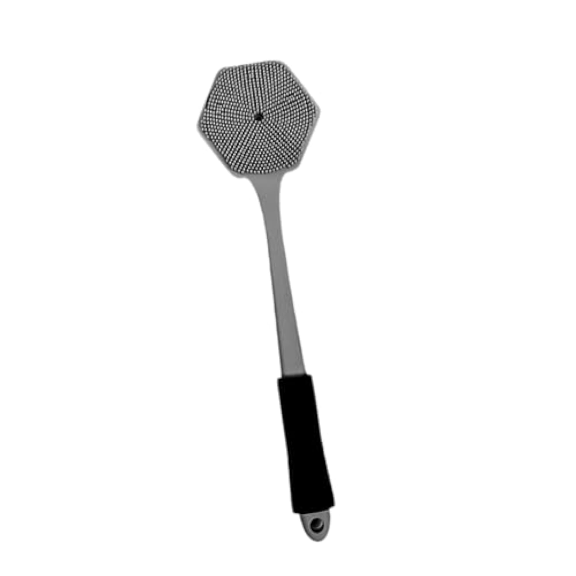 Silicone Back Scrubber for Shower with Non-Slip Handle