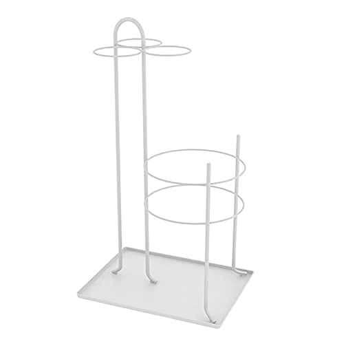 Porte-parapluie en métal noir NSLFA support ventilé de rangement pour la maison