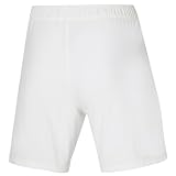 . Couleur : blanc. Mizuno Short de Tennis Flex pour Homme, Blanc, XL