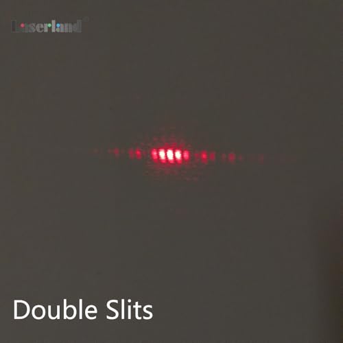 Image of Single Slit Double Slits Poisson Spot Moire Pattern Optical Elements Interference Diffraction Grating Sheet Physical Optics (Double Slits (1pc))