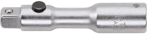 Stahlwille 11011001 QuickRelease Extension No. 405QR, 1/4" Square Drive, Size 2, with QuickRelease safety lock, Chrome Plated Finish, Length 54mm, Made in Germany
