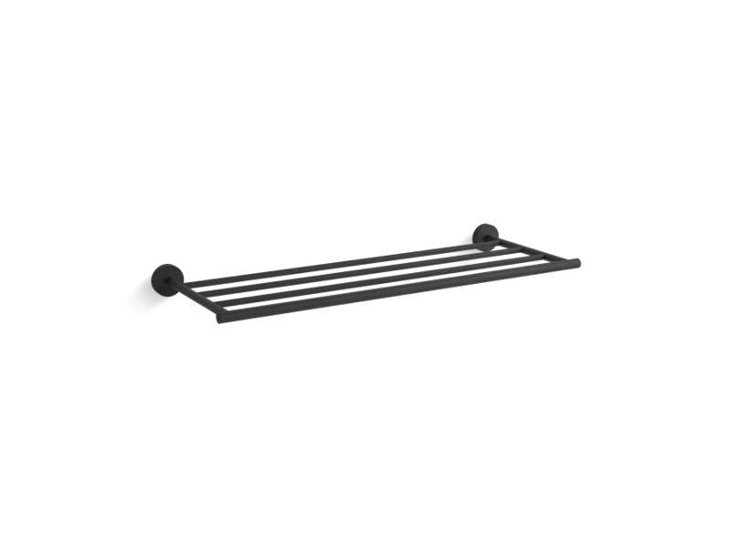 Kohler K-27294-BL Elate hôtel étagère noir mat au design épuré luxueux