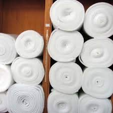 IZO Home Goods 48 Inch Wide Dacron (5 Yards) Quilt Batting Dacron pad White Fabric by The Yard Polyester 3/8" Loft Upholstery Foam padd - Thumbnail 4