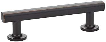 Emtek 86455US10B Emtek 86455 Freestone 6 Inch Center to Center Bar Cabinet Pull from The Urban Modern Collection