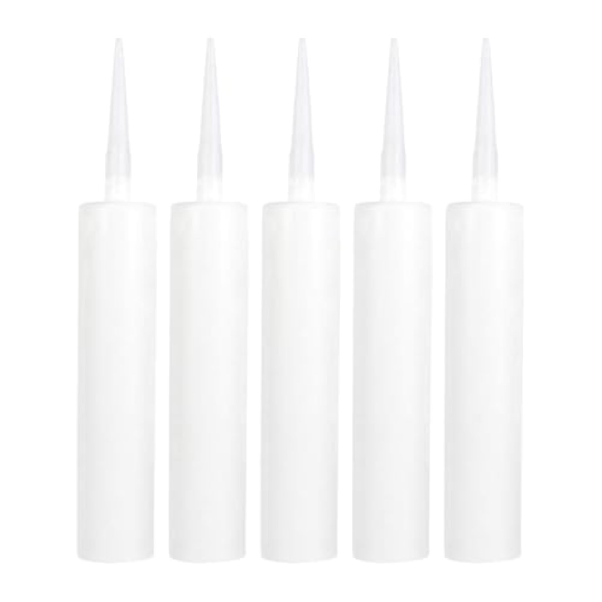 Empty Caulk Tubes Fillable Filling Cracks 310Ml, 5Pcs