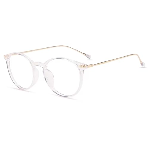 Firmoo Blaulicht Brille ohne Sehstärke Damen Herren Runde Computerbrille