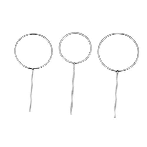 FUNOMOCYA 3pcs Stainless Steel Retort Ring Armature Stand Laboratory Instruments Support Ring Holders Acid Alkali Resistance