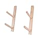 Bothyi 2X Wood Yoga Mat Storage Rack Wall Hooks Lightweight Workout Equipment Weight Stand Yoga Mat Organizer Holder for Foam Roller, 2 Tier