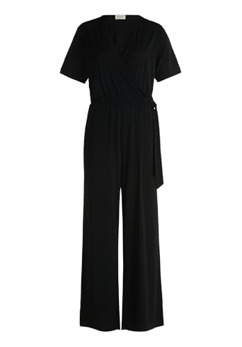 Cartoon Damen Jumpsuit mit Bindegürtel 38, Schwarz