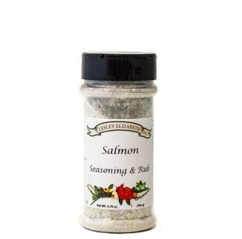 Image of Lesley Elizabeth Salmon Seasoning & Rub - Gourmet Seafood Spice Blend for Grilled, Baked & Pan-Seared Salmon, Trout & Fish - Lemon, Dill & Garlic Flavor - All-Natural, Small Batch, 8.4 oz
