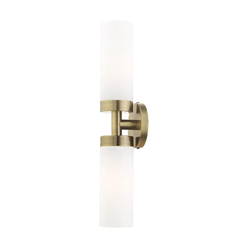 Image of Livex Lighting 15072-01 Aero Wall Sconce, Antique Brass
