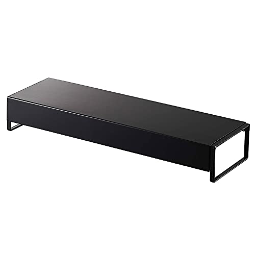 Yamazaki 5249 TOWER Extendable Vent Cover, black, Steel, 46~82 x 14 x 6.7 cm