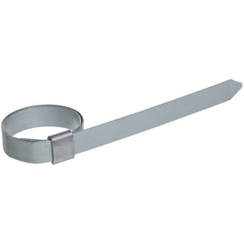 BAND-IT JS3439 Junior 3/8" Wide x 0.025" Thick, 1" Diameter, Galvanized Carbon Steel Smooth I.D. Clamp (100 Per Box) Cover