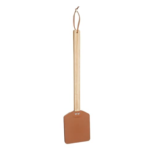 Mata Moscas De Cuero - Trampa Portátil De Mano con Mango Largo - Matamoscas Resistente Colgable para Exterior | para Porche Hogar Jardín Camping Exterior Patio Trasero Interior, Y