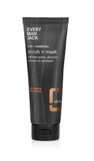Every Man Jack - Mascarilla y exfoliante 2 en 1 de carbón, 4.2 onzas