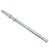 Horiznext 1/2 Concrete Anchors, Zinc-Plated Carbon Steel 1/2 Wedge Anchors Bolts with Washer and nut, 1/2 Inch OD x 10 Inch Length, Bulk Pack Concrete Anchors 1/2 (10 pcs)