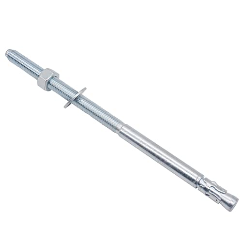 Horiznext 1/2" x 10" Wedge Anchor, for Cement and Concrete only, zinc-Plated Carbon Steel Screws and lag Bolts ï¼ˆ 10 pcs