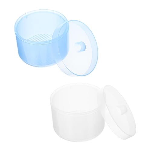 Beatifufu Nail Art Cleaning Cup Manicure Tools Box Cuticle Clippers Nail Soaking for Health