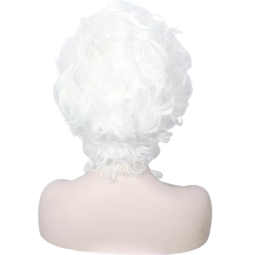 Image of Linfairy Women Retro White Wig 18th Century Halloween Cosplay Costume Queen Wigs