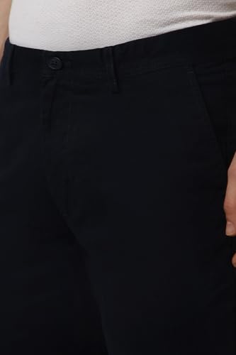 Image of Peter England Men's Slim Fit Mid Rise Super Chino Casual Trouser