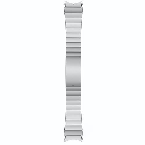 Samsung Galaxy Watch4 Classic Metal Link Band, Large, Silver, for 46MM Only, Includes Cleaning Cloth