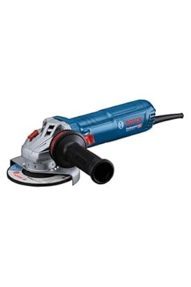Foto di Bosch Professional Smerigliatrice angolare GWS 12-125 (Ø disco: 125 mm, potenza 1.200 W, protezione contro il riavvio accidentale, incl. impugnatura supp., Vibration Control, chiave due perni)