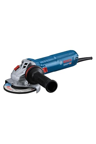 Bosch Professional amoladora angular GWS 12-125 (Ø del disco: 125 mm, potencia 1200 W, protección contra rearranque, incl. empuñadura auxiliar antivibración, llave de dos agujeros)