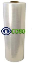30 in Eco80 Machine Stretch Film Wrap 80 Ga. 5,000 Ft. 1 Roll