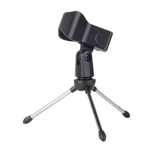 Microphone Tripod Stand-܂肽݉\ȃfXNgbv}CNz_[ANbvŒ\|̂߂̃bN^CgmuAz[X^WĨptH[}XACuCxgA|[^ugp̂߂̌yʃfUC