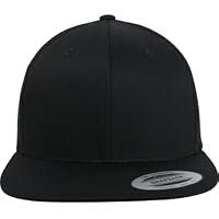 Flexfit Organic Cotton Snapback Unisex Gorra Negro 98% algodón,