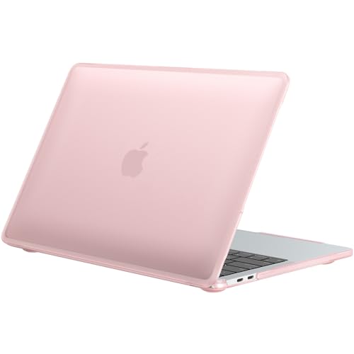 BlueSwan Anti-Cracking Hard Shell Case for MacBook Pro 13 inch, M2/M1 2022-2016 A2338 A2289 A2251 A2159 A1989 A1706 A1708, Scratch Resistant & Drop-Protection Soft TPU Bumper, Frosted Pink by BlueSwan - Used condition - US$19.01