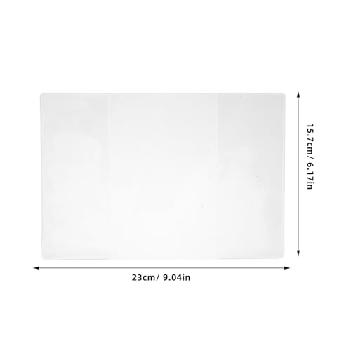 HANABASS Protège Agenda Scolaire A6 en Pvc Transparent, Pochette de Protection Polyvalente pour Livres et Scrapbooks, Couverture Anti-rayures Minimaliste et Stylée – vue 2