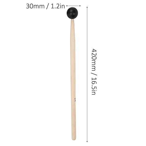 Baquetas para batería de madera maciza y mango antideslizante de goma, para músicos miniatura 2