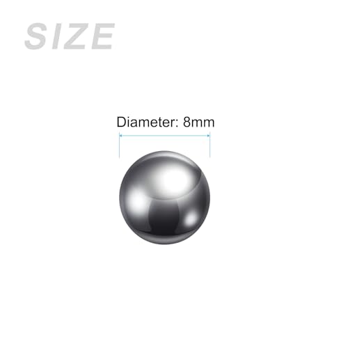 METALLIXITY Präzisionskugeln G10 8mm 20 Stück, Chromstahl Kugellagerkugeln - für Industrie-Kit, Maschinen, Automobil und DIY