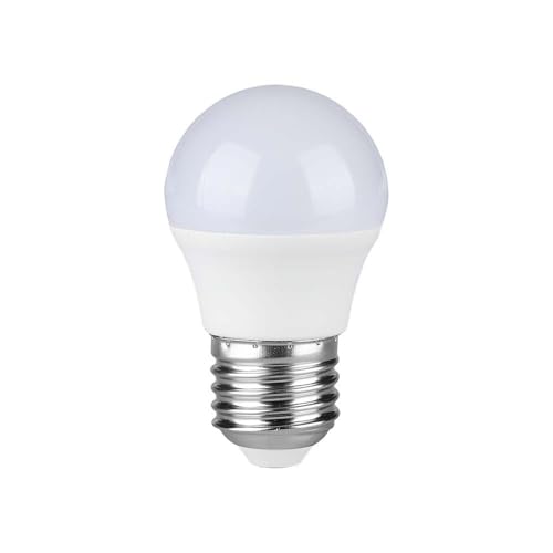 V-TAC Lampadina LED con Attacco Edison E27, 3,7W (Equivalenti a 25W), G45, 320 Lumen, Luce Bianca Naturale.